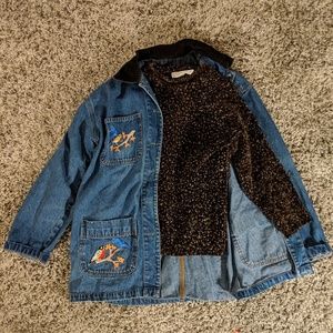 Vintage Embroidered Jean Jacket
